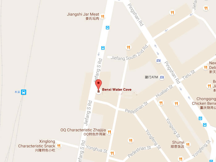 Benxi water cave map 01