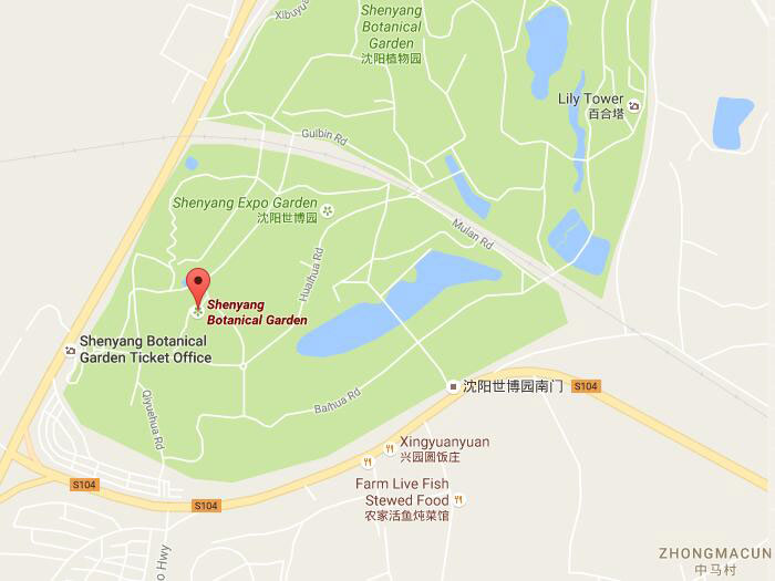 Shenyang botanical garden map 01