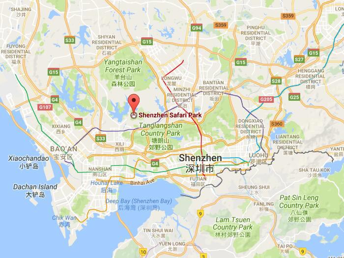 Shenzhen wild life zoo map