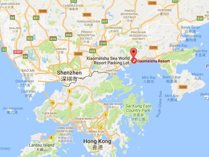 Xiaomeisha seaside resort map