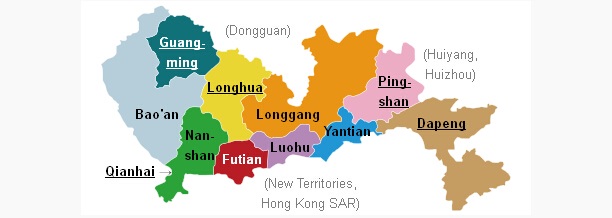 Shenzhen city map 01