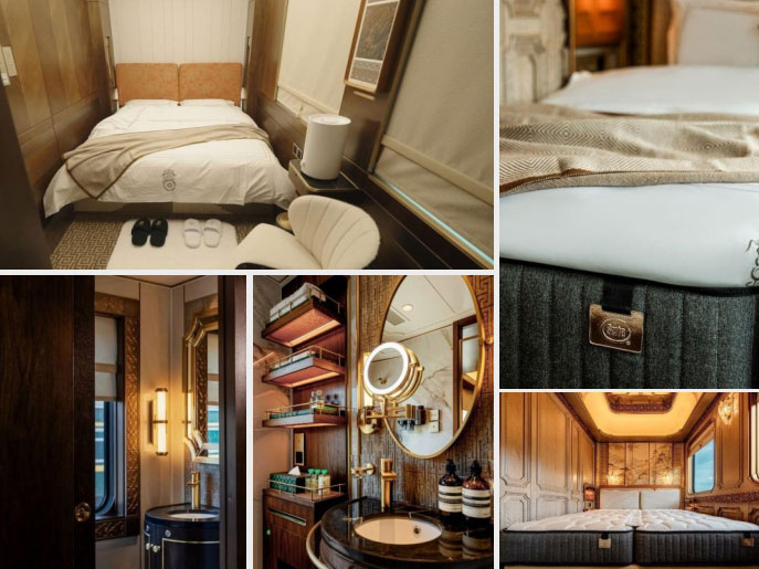 King cabin reference layout on the China Orient Express