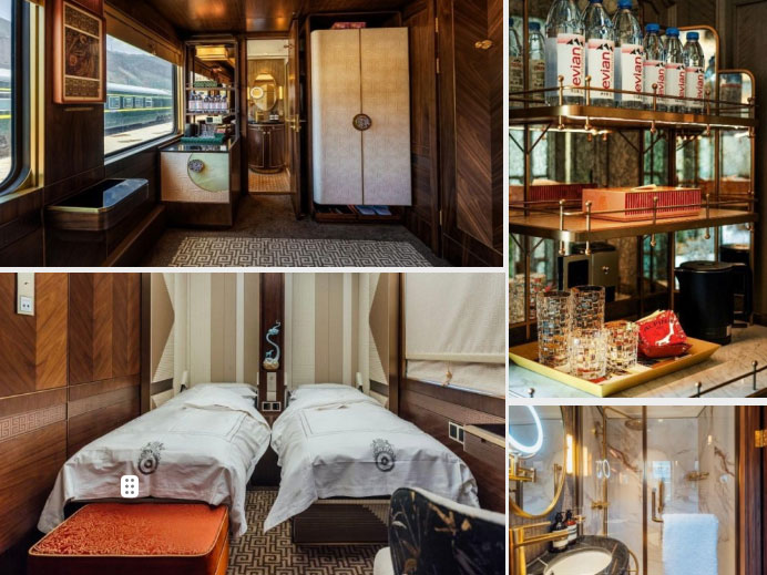 Twin cabin reference layout on the China Orient Express