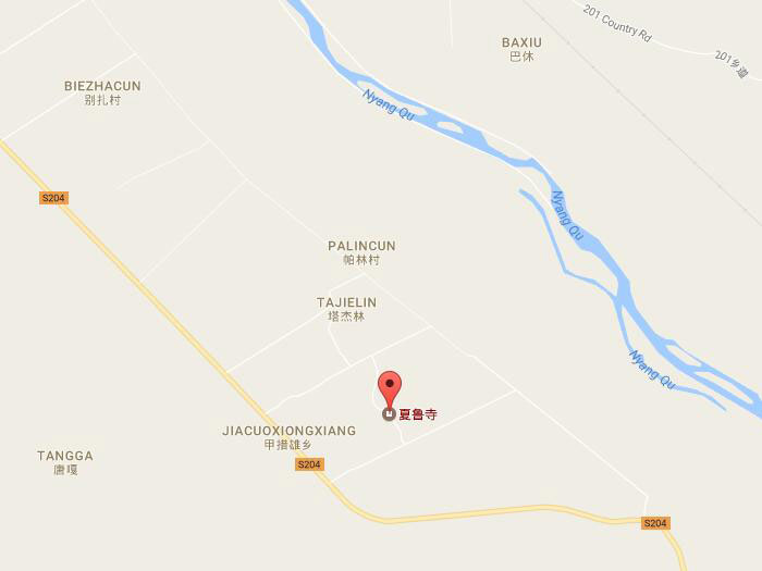 Shalu monastery map 01