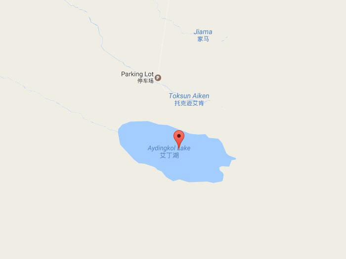 Aydingkol lake map 01
