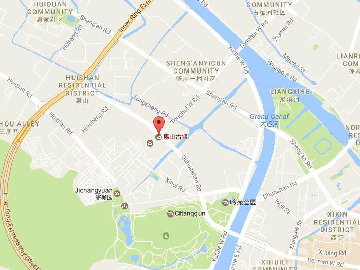 Huishan ancient town map 01