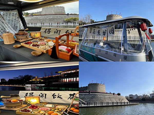 Boat ride along ancient city moat