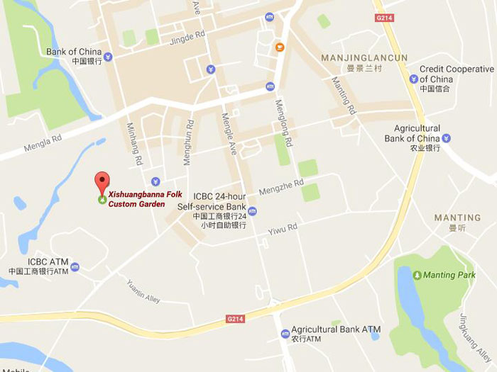 Xishuanbanna folk custom garden map 01