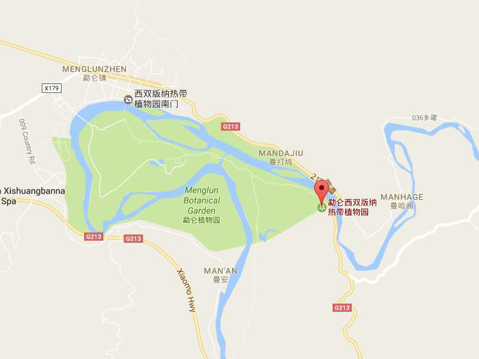 Xishuanbanna tropical forest garden map 01