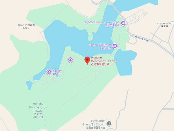 Dongfengyun art town location map