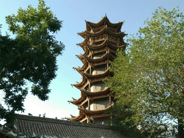 Zhangye wooden pagoda temple 02